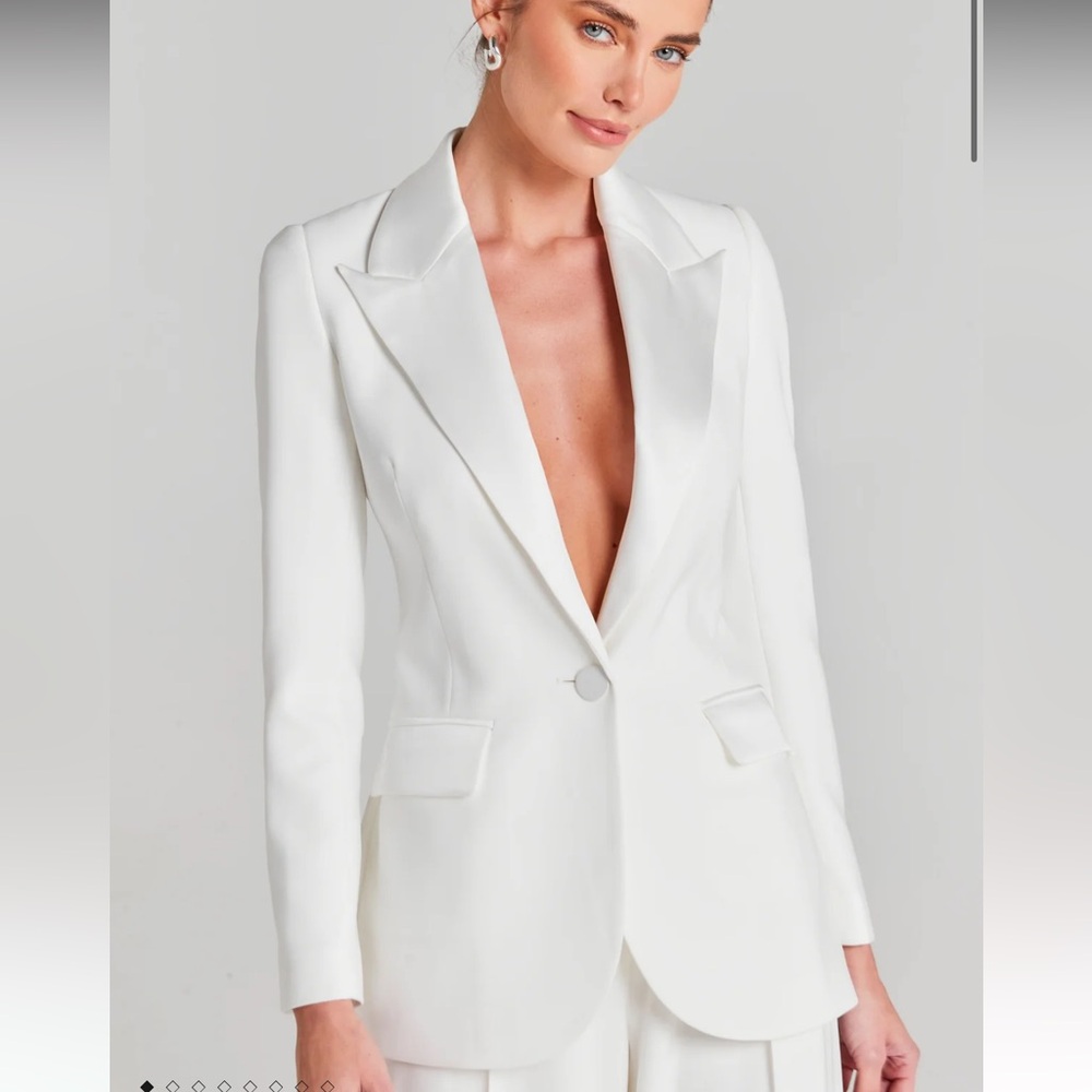 Nadine Marni white blazer jacket